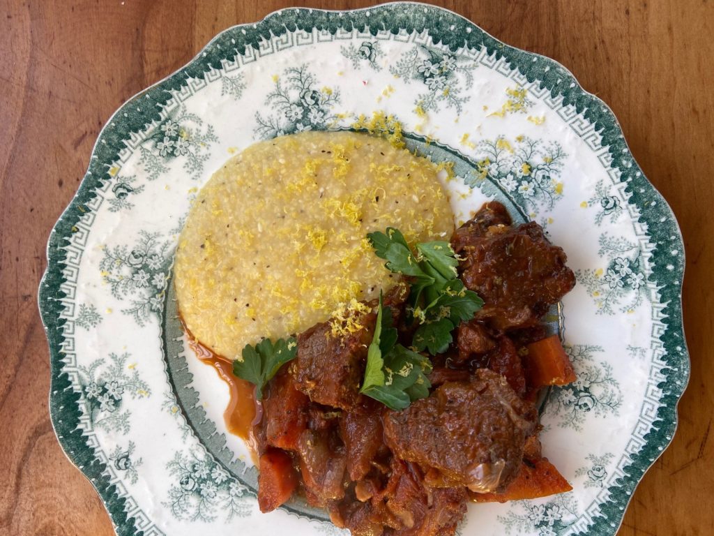 RECIPE Veal Stew with Lemon Polenta Misty Brook Farm