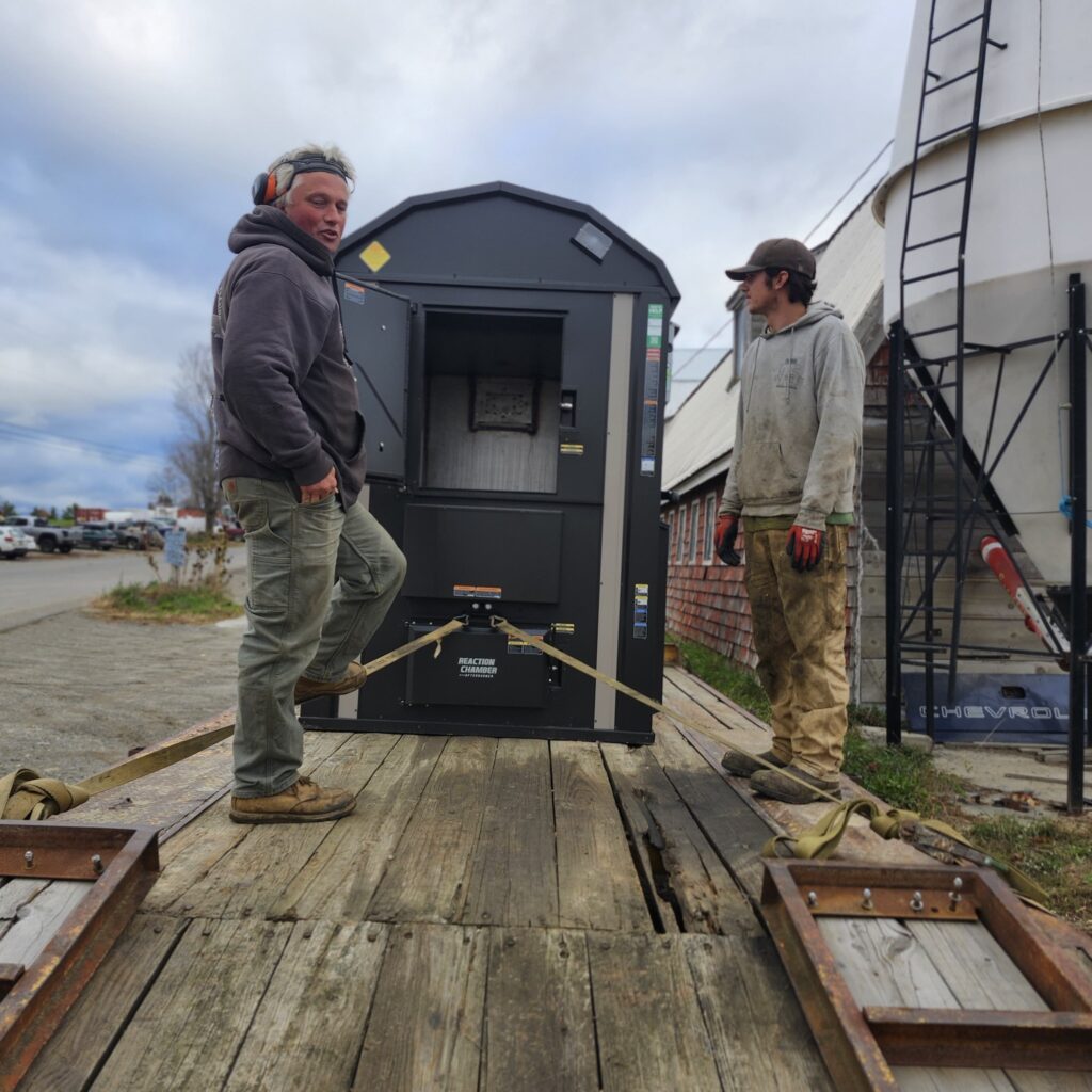 wood boiler arrived